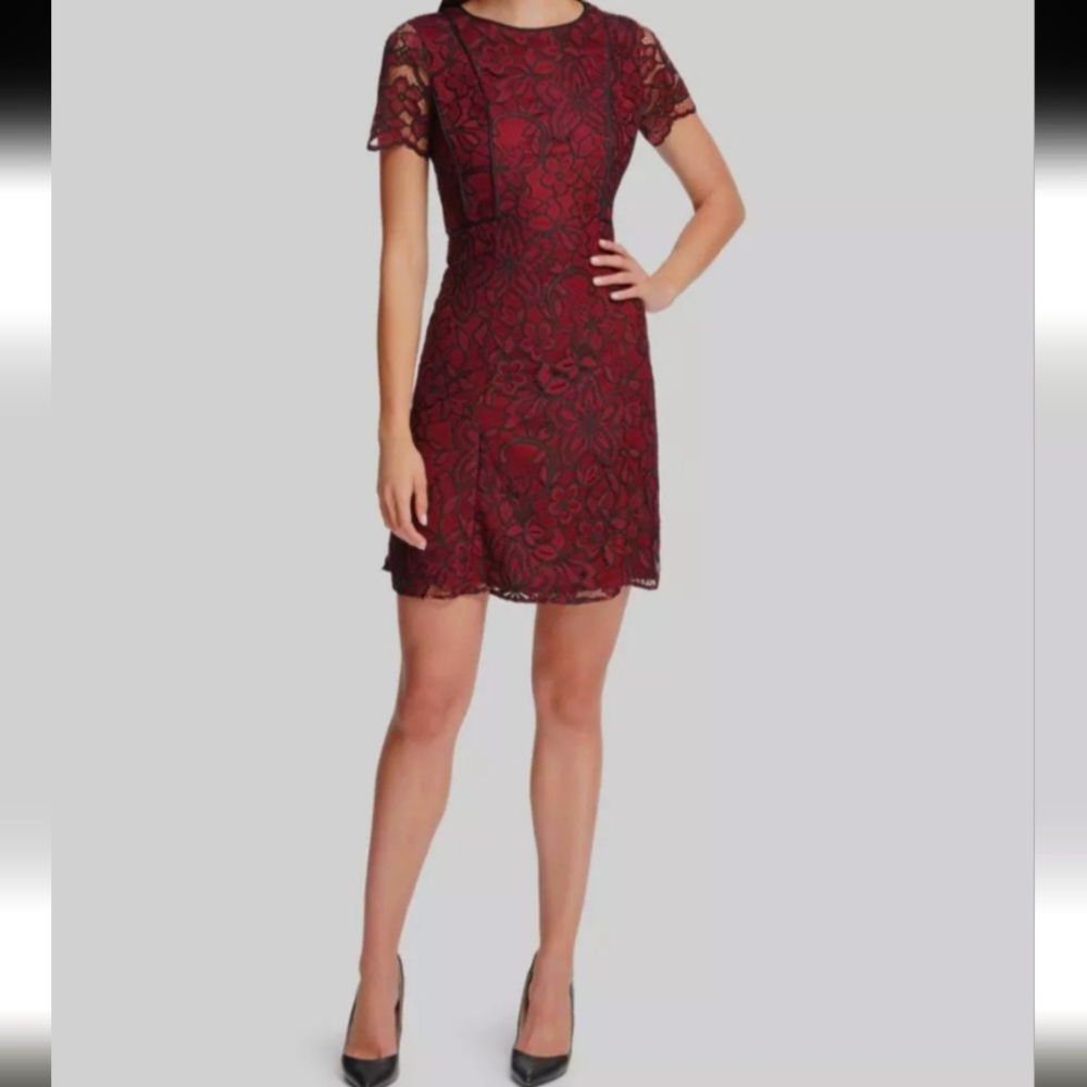 Kensie Red Lace Dress